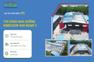 Thi công nhà xưởng công nghiệp: kinh nghiệm từ các dự án HTB Construction đã triển khai